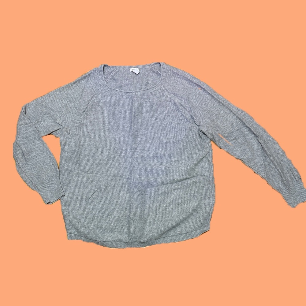 L.L. Bean Heather Gray Knit Sweater